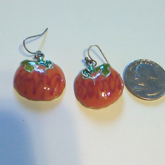 Fall Pumpkin earrings - Picture 2 of 6